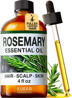 100% Pure & Natural Rosemary Oil for Hair, Skin, Aromatherapy & Soap Making Scent (4 Fl Oz / 118 Ml)