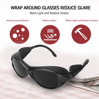 Red LED Infrared Light Protective Glasses Laser Eyes Protection Glasses for Tanning Goggles UV Blocking IPL Laser Safety Glasses