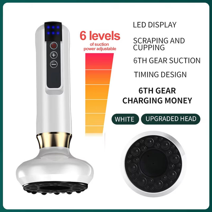 Electric Cupping Massager Vacuum Suction Cup Guasha anti Cellulite Beauty Scraping Infrared Heat Slimming Massage Therapy