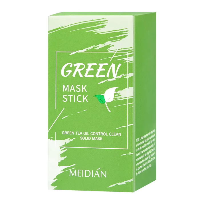 Hot Sale Green Tea Mask Stick Eggplant Cleansing Mask Purifying Clay Oil Control Anti-Acne Facial Mask Black Head Remover