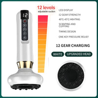 Electric Cupping Massager Vacuum Suction Cup Guasha anti Cellulite Beauty Scraping Infrared Heat Slimming Massage Therapy