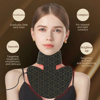 4 in 1 with Neck Led Light Therapy Infrared Flexible Soft Mask Silicone 4 Color Led Therapy anti Aging Advanced Photon Mask New