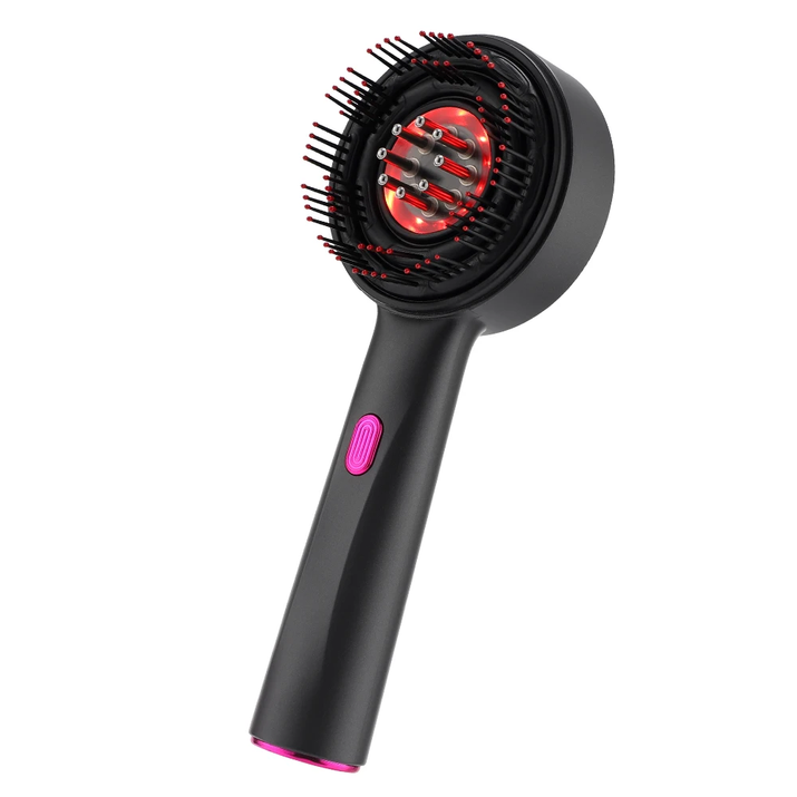 Electric Head Massage Comb Hair Medicine Oil Applicator Scalp Massage Brush 630Nm Infrared Red Light Hair Growth Comb Hair Care