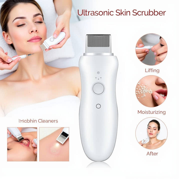 Professional No Ultrasonic Facial Skin Scrubber